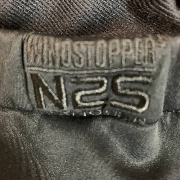 Black Track Pants MEDIUM Zip Ankle Pockets Thick Jersey 31" Inseam Vintage 80s - Picture 8 of 8